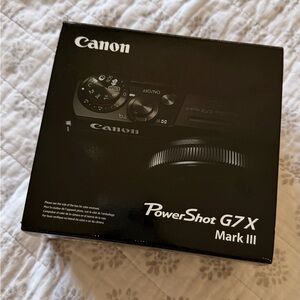 Canon PowerShot G7 X Mark III - Black - New